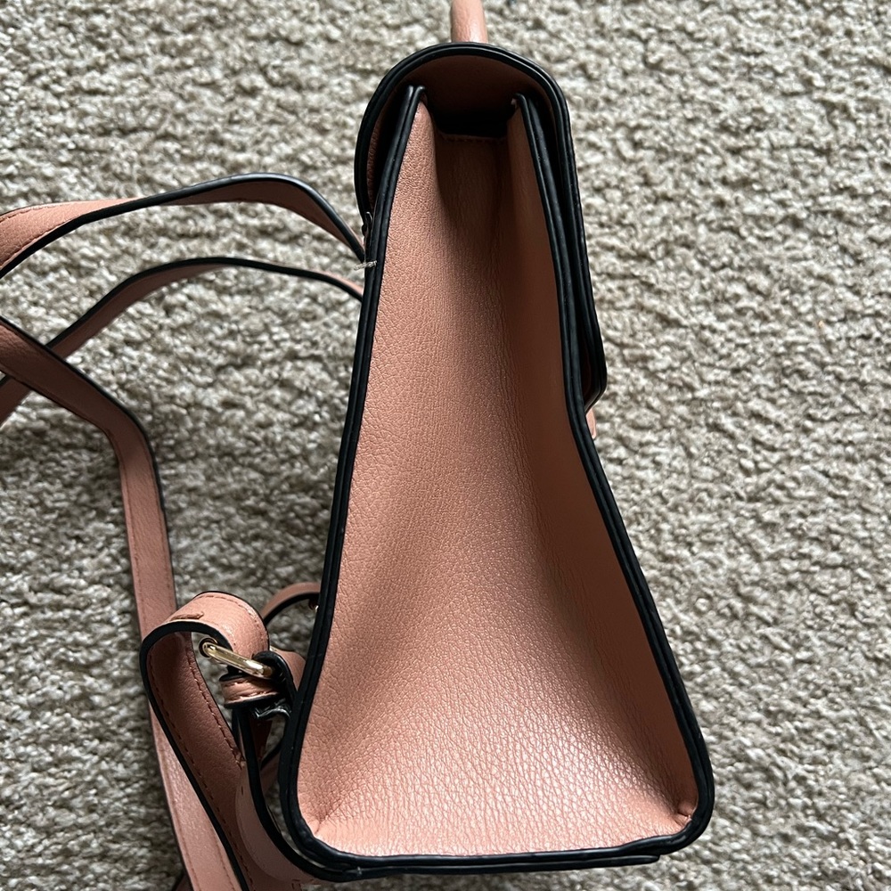 Pink Tan Faux Leather Backpack - Picture 3 of 6
